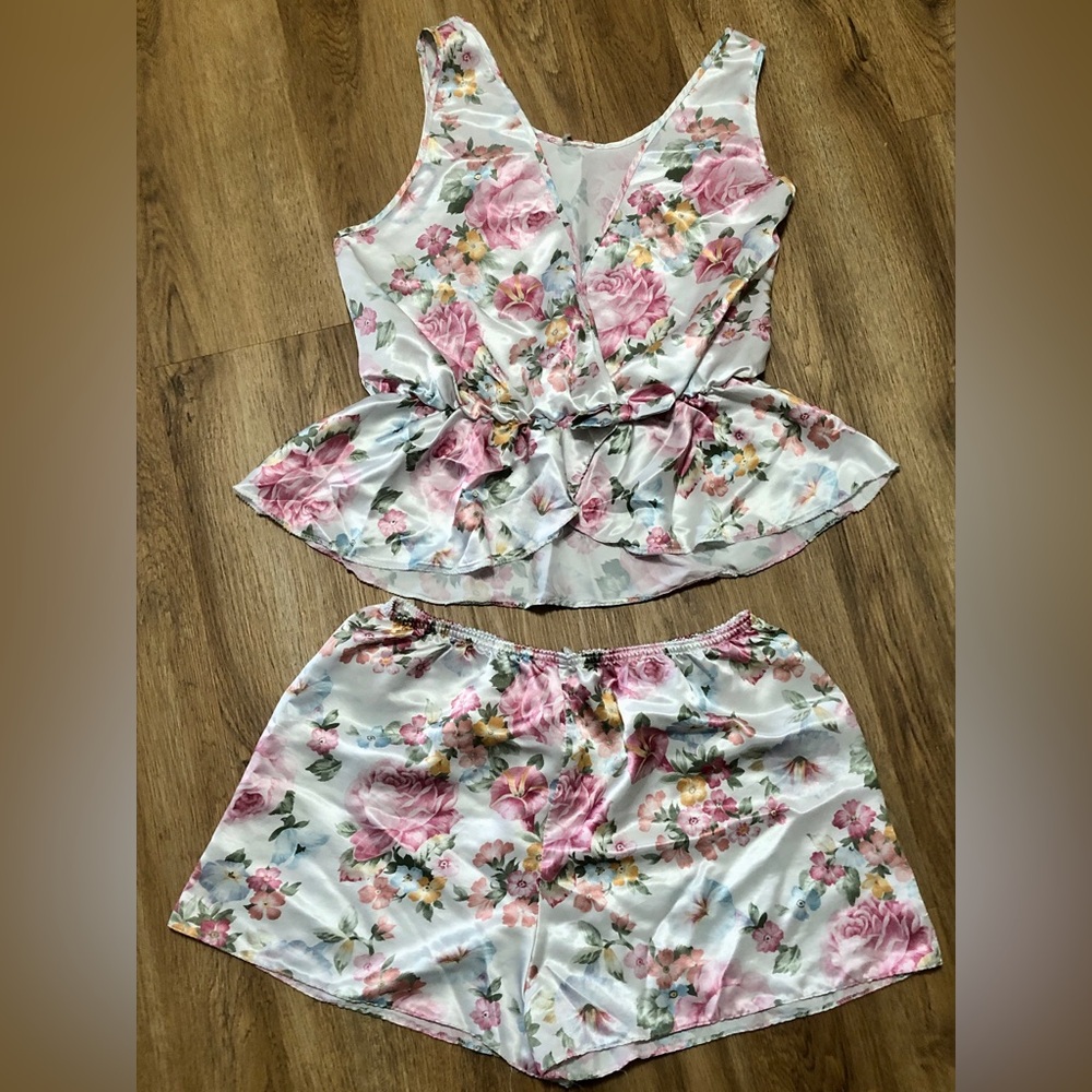 Vintage Floral Pajama Set